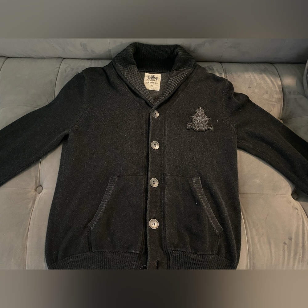 Men’s medium used Black express Cardigan